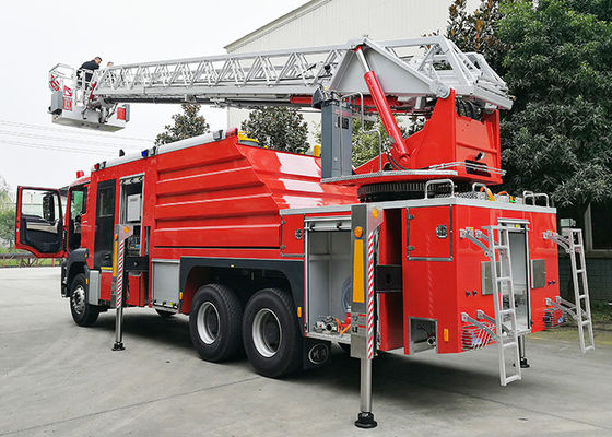 Sinotruk HOWO 32m escalera aérea camión de rescate de bomberos de combate de vehículos especializados precio China fábrica